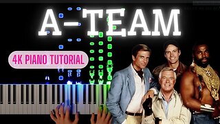 A-Team 4K Piano Tutorial #pianotutorial #ateam #rushe
