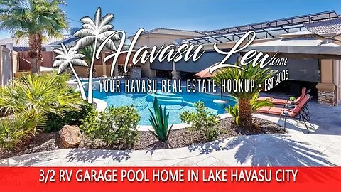 Lake Havasu RV Garage Pool Home 2541 Sunkentree Dr MLS 1024471