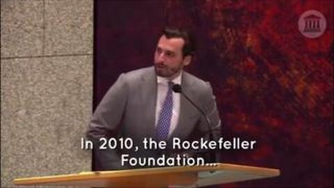 Flashback: Dutch Politician Thierry Baudet Links Covid Tyranny To The Rockefeller Foundation