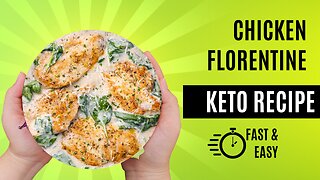 Keto Recipe (Chicken Florentine) FAST & EASY | FREE RECIPE BOOK