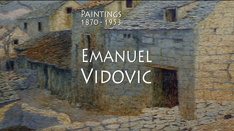Emanuel Vidovic, Croatian, Zagreb, Exhibition, Museum, Belgrade, Yugoslavia, Oil on Canvas