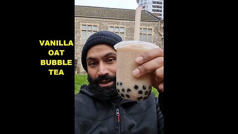 Veganuary Vanilla Oat milk bubble tea