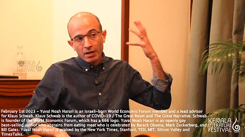 Yuval Noah Harari | "We Are Also Gaining to Change Our Bodies and to Change Our Minds. Religion Is When You Have Some Story and Force People to Believe In It." - Yuval Noah Harari (Lead Advisor for Klaus Schwab, Praised by Obama, Zuckerberg and