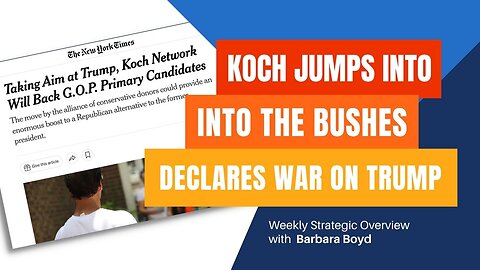 Koch Jumps Into the Bushes, Declares War on Trump