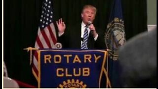 Donald Trump is a Freemason here he is at the Rotary Club