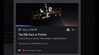 COME DISCUSS THE ISS, OPEN PANEL + PRESENTATION