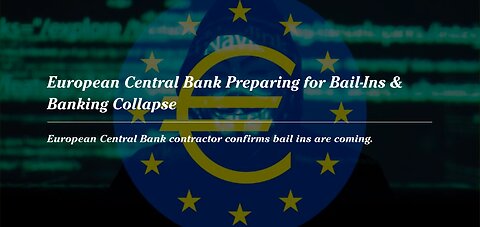 Greg Reese: European Central Bank (ECB) Preparing for Bail Ins & Banking Collapse