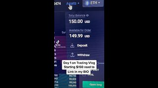 Trading Vlog: $150 to $1M | Day 1