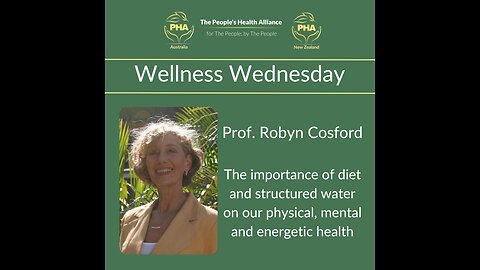 PHA AUSTRALIA & NZ - WELLNESS WEDNESDAY WITH PROF ROBYN COSFORD