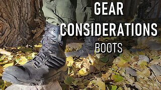 Gear Considerations: Boots