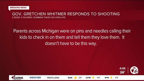 Michigan leaders react to deadly mass shooting at Michigan State University