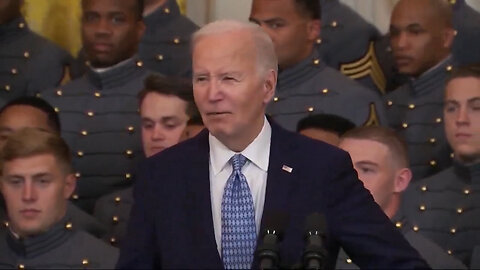 Biden Shows Even Reading Is A Problem Now, As He Loses To The Teleprompter At Black Knights Event
