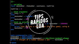 Tips rapidos en Lua / if