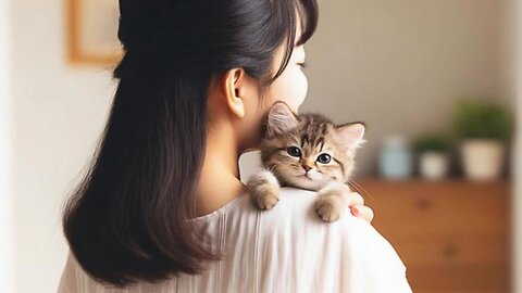 Cats Emotional Moment Showing Love To Owner ☺️😊