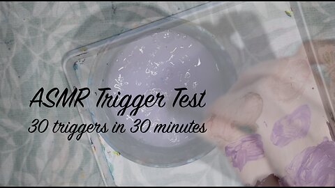 ASMR 30 min Trigger Test (No Talking) Art Studio Inspired Sounds