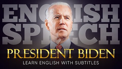 ENGLISH SPEECH | PRESIDENT BIDEN: Humorous Speech (English Subtitles)