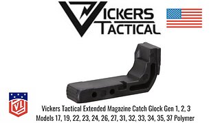 Vickers Tactical Extended Mag Release for Glock Gen 1, 2, 3