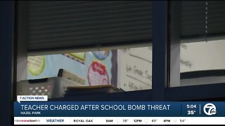 Hazel Park teacher charged for allegedly writing bomb threat, placing it in classroom