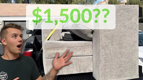 Picking Up FREE Couches for Our Couch Flipping Challenge (We Made Over $1500)