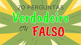 VERDADEIRO OU FALSO?- JOGO DA BÍBLIA - QUIZ