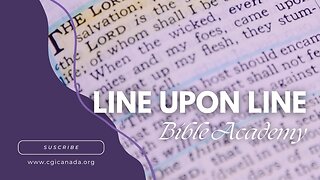 Free courses at Line Upon Line Bible Academy