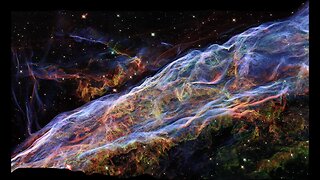 Revealing the Mysteries of the Veil Nebula: Hubble Image in New Detail #short