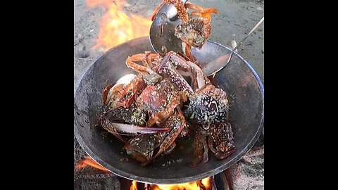 “SHEETING CRAB” This is so delicious! CATCH AND COOK 🤤🤤🤤