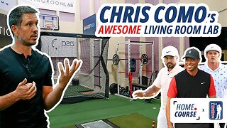 Top Ranked Golf Coach Chris Como’s Living Room Lab | Home Course w/ PGA Memes