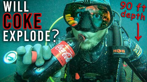 Will the Coke EXPLODE ?? Can We DRINK Coke Underwater ?? We Took Coke Scuba Diving