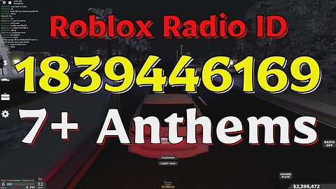 Anthems Roblox Radio Codes/IDs