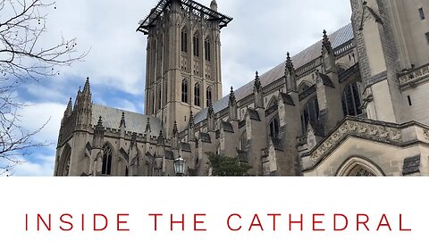 Wandering around the National Cathedral after catching the VP's motorcade at the White House