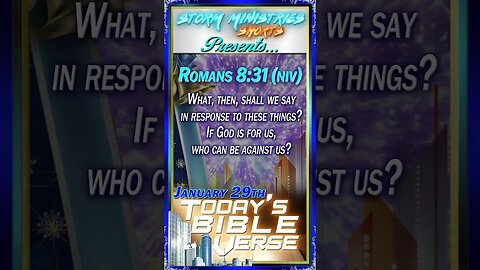 01.29.2023 | STORM MINISTRIES | Daily Bible Verse | Romans 8:31 (NIV) | #shorts