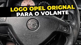 Chevrolet Astra - COMPREI UM LOGO OPEL PARA O VOLANTE!