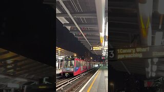 DLR train video at night #shorts #london #tube