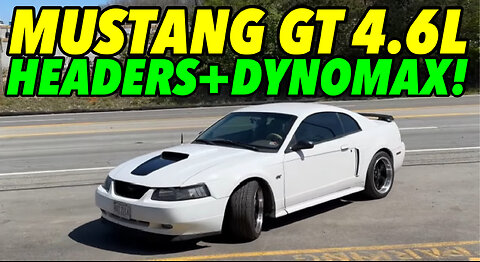 2001 Ford Mustang GT 4.6L V8 w/ HEADERS & DYNOMAX BULLETS!