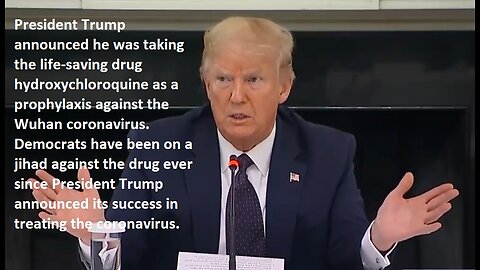 President Trump Admits He Is Taking Life-Saving Drug Hydroxychloroquine as Prophylaxis