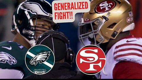 Widespread brawl!!! Philadelphia Eagles vs San Francisco 49ers