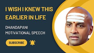 Motivational Speech by Dhandapani THE BEST ADVICE ABOUT LIFE & HOW TO CONCENTRATE