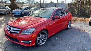 I PULLED THE MERCEDES BENZ C250 OUT TODAY SINCE IT'S TAKING TO LONG TO SELL IT