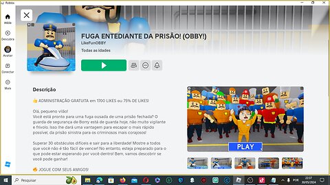 Break Free: Dive into the Prison Obby Challenge on Roblox!