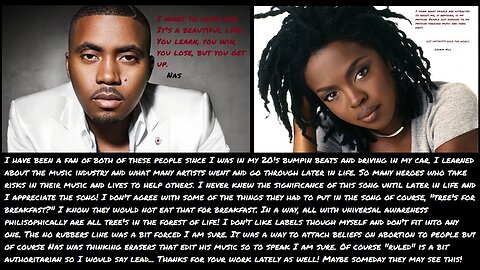 NAS and Lauryn Hill - If I Ruled The World