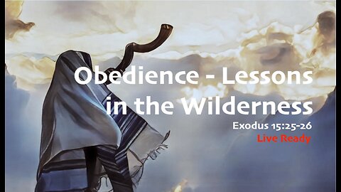 Obedience - Lessons in the Wilderness