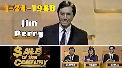 Jim Perry | Sale Of The Century (1-24-1988) | Victor vs Robin vs Craig | Full Episode | Game Shows