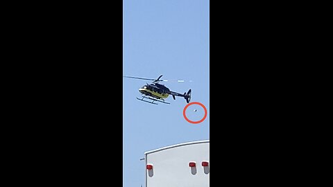 Helicopter comes within inches of UFO