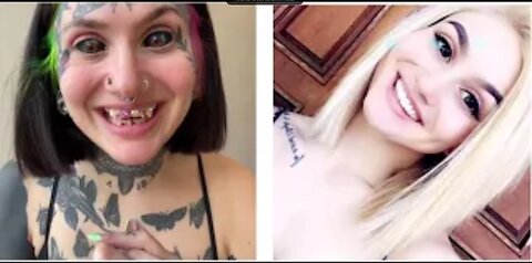 Texas woman covered in TATTOOS and with black ink injected eyes reveals how she looked like BEFORE