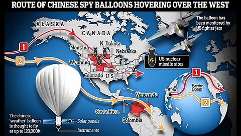 Beitrag vom 5.2.23 - Große Aufregung: Aus China kommender Ballon über der USA abgeschossen – Teil 1