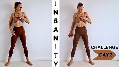 INSANITY CHALLENGE (MAX CARDIO) How To Get Fit & Strong, Full Body Exercises, Day 3 Workout, HARD