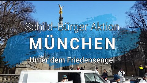 Schild-Bürger Aktion München 25. Februar 2022