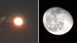 iPhone 14 Pro Max vs. Samsung S23 Ultra Moon Zoom Test