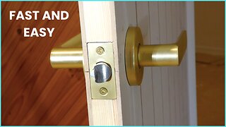 How To Install An Interior Door Frame, Door And Lock in Under 9 Minutes